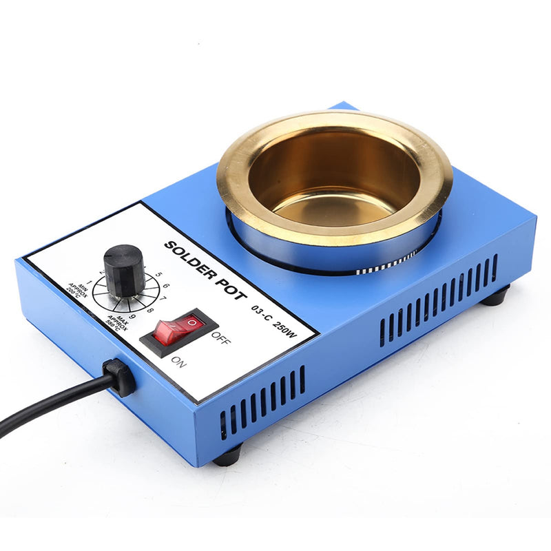 220 V Soldering Pot Stability Heating Desoldering Bath for Casting Melting Melting Refining (EU Plug) (250 W) 250W