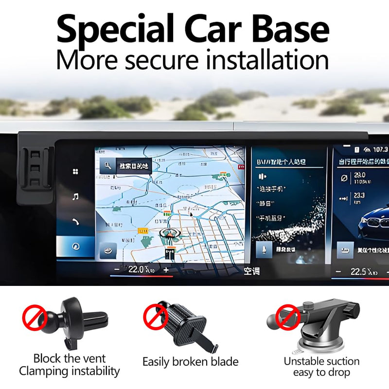 Car Magnetic Phone Mount for BMW 3 Series 2023-2026 and BMW 4 Series 2024-2026 and i4 2022-2026 Auto Accessories Best Cellphone Holder Mobile Cradle Cell Phones Navigation Charging Screen Stand for 3 Series 2023-2026,4 Series 2024-2026,i4 22-26