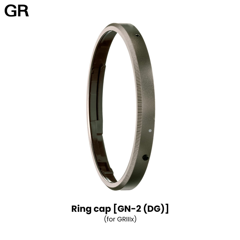 [AUSTRALIA] - RICOH Ring Cap GN-2 (DG) Dark Gray [Compatible Models: GR IIIx] [Dark Gray Color with Metallic Finish] [Replacement Ring Cap to Dress up The Camera] 30492 