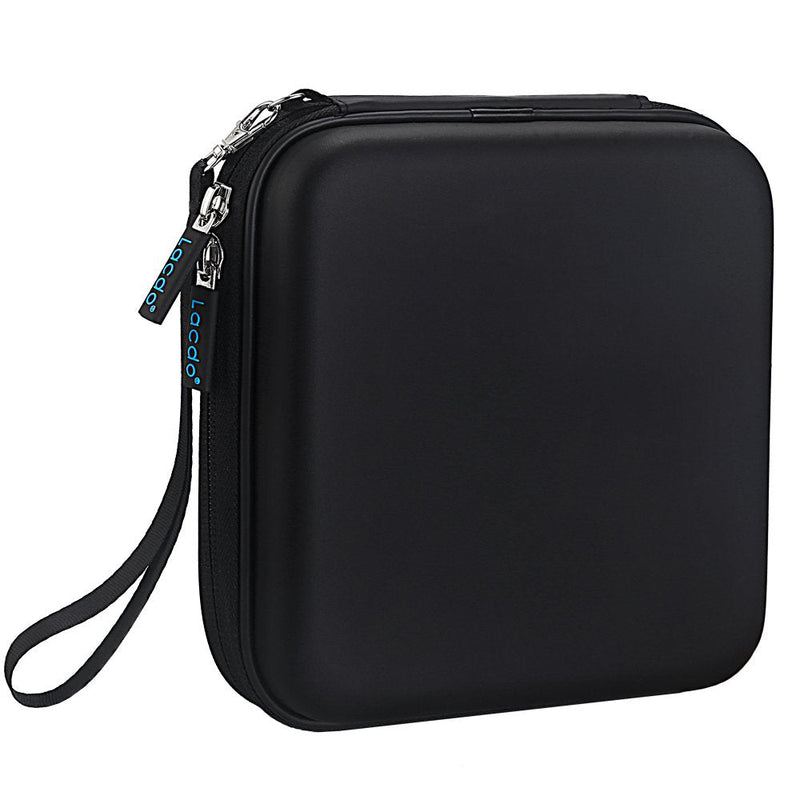 [AUSTRALIA] - Lacdo USB CD DVD Writer Blu-Ray & External Hard Drive Protective Storage Case Bag Compatible Apple USB Superdrive, Samsung SE-208GB SE-218CB LG GP65NB60 GP60NB50 Dell ASUS External DVD Drives, Black 