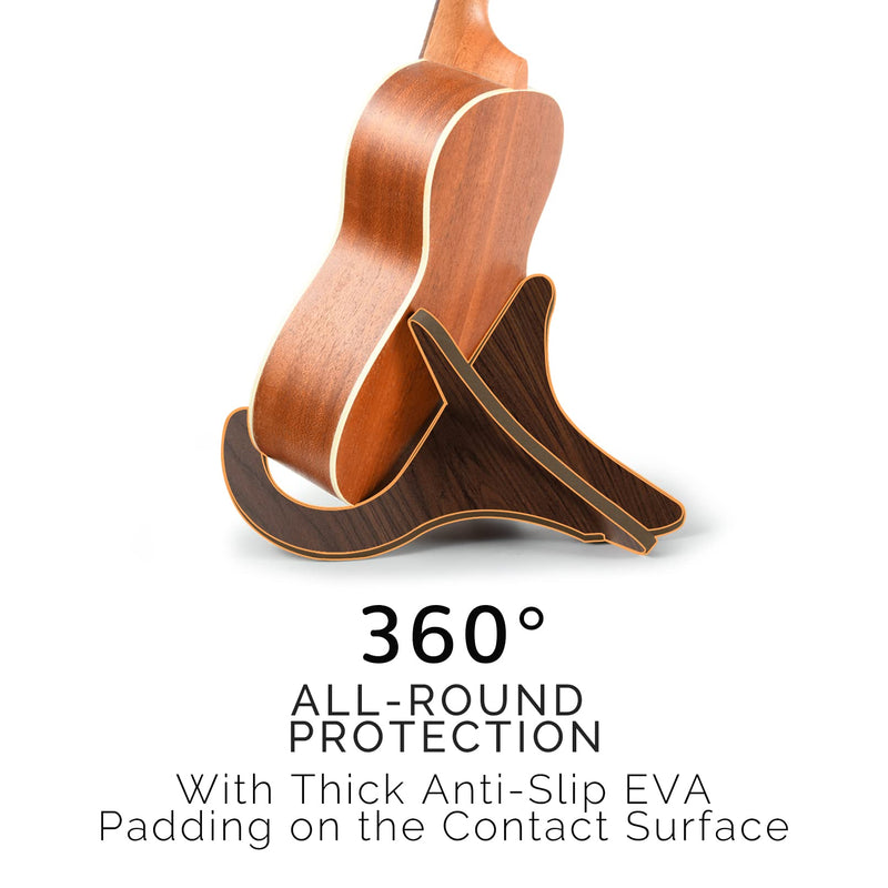 [AUSTRALIA] - Ukulele Stand 2 Pack Portable Stand for Ukulele .Mandolins .Violins (black walnut 2 Pack) black walnut 2 Pack 
