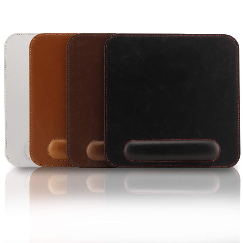 Londo Leather Mousepad with Wrist Rest Dark Brown