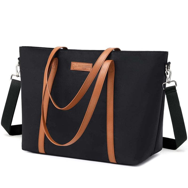 Tote Bag for Women, Bags for Women Teacher Work 15.6 Laptop Bags Beach Handbag Black