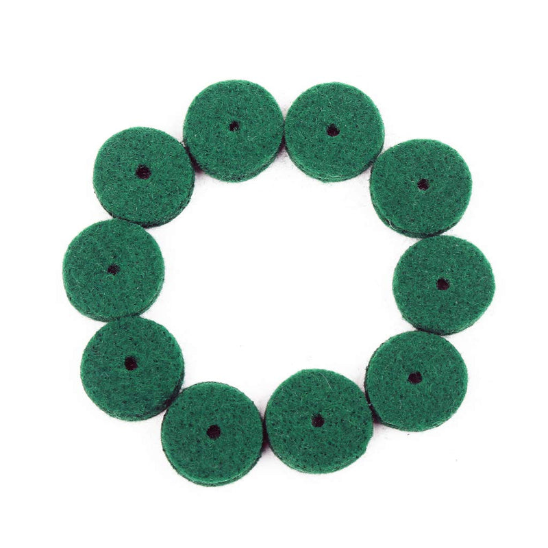 Alnicov 22MM Piano Felt Front Rail Regulating Punchings Green Keyboard Balance Washers Repair Parts Pack of 90