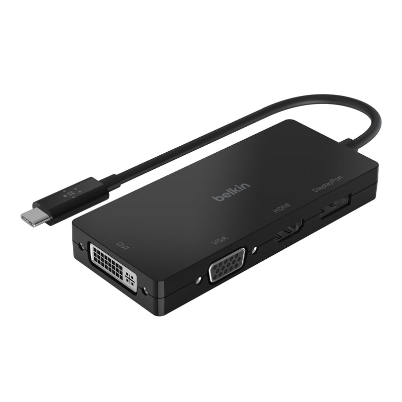 [AUSTRALIA] - Belkin Adpt,Usbc-Hdmi,Vga,Dvi,Dsplypt,Blk USB-C to VGA/DVI/HDMI/DisplayPort 