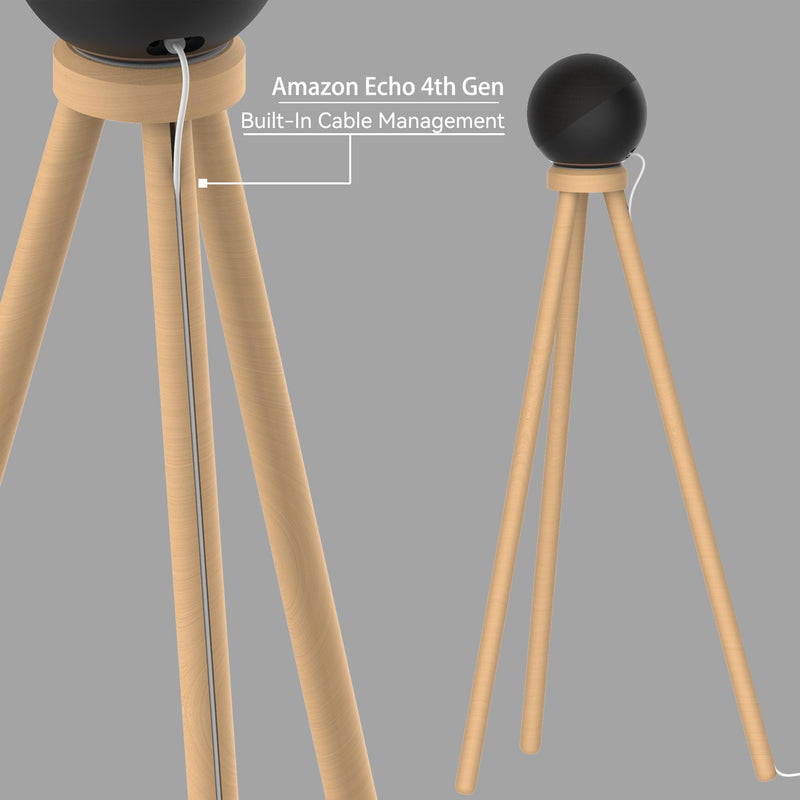 Compatible for sonos era100 and Echo 4th Gen Smart Speaker Wood Stand sonos era100&echo 4th Gen