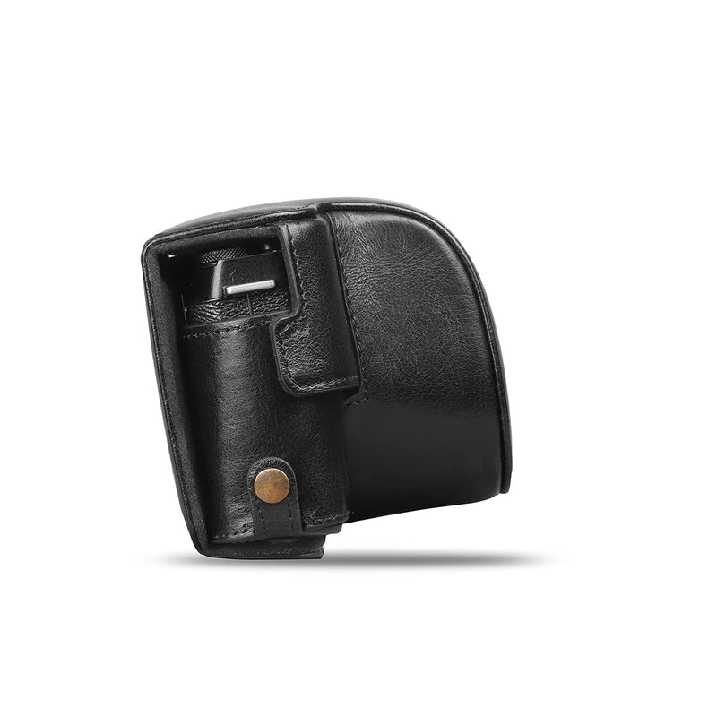 MegaGear MG1979 Ever Ready Genuine Leather Camera Case Compatible with Fujifilm X Series X-E4 - Black