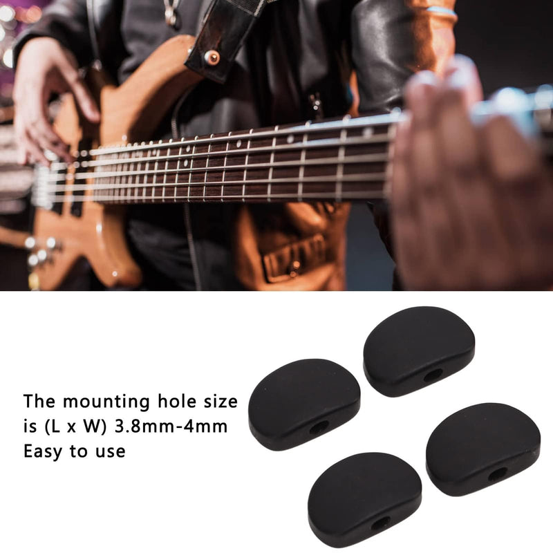 [AUSTRALIA] - 6 Set Guitar Tuning Peg Buttons, Semicircle Ebony Folk Electric and Acoustic Guitar Tuning Pegs Tuners Keys Machine Heads Replacement Buttons Knobs Handle(#1) #1 