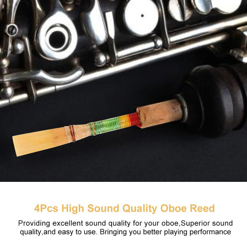 Oboe Reeds,4Pcs High Sound Quality Medium Soft Oboe Reeds Wind Instrument Replacement Parts for Beginners/Students