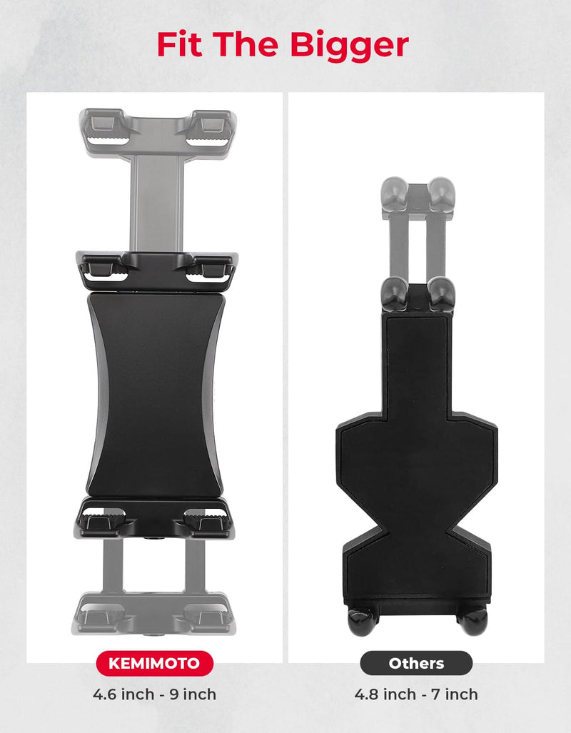 KEMIMOTO UTV Phone Mount ATV Holder, Fit 4.7"-13" Phone & Tablet | 360° Adjustable Heavy Duty, Compatible with Can-Am Maverick X3 Outlander Polaris RZR Sportsman Kawasaki Talon Viking