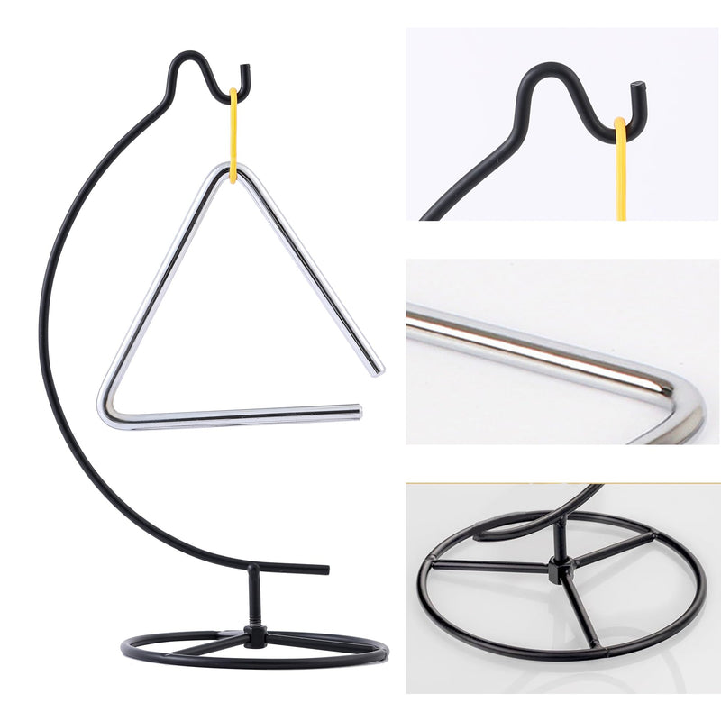 Triangle Percussion Instrument With Striker, Hand Bell, Teacher Bell Chime for Classroom, Dinner Bell Outdoor, Meditation bell, Music Instruments for adults (5 Inch)