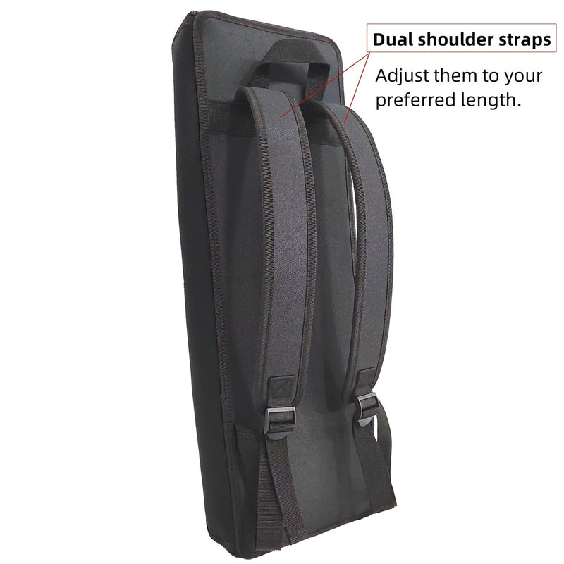 Electronic Keyboard Bag For 32 Keys Piano Dust Cover Bag with Adjustable Straps and V-Shaped Reflective Design-Easy to Carry(Long 22 IN Width 6.5 IN Height 2.56 IN) Small