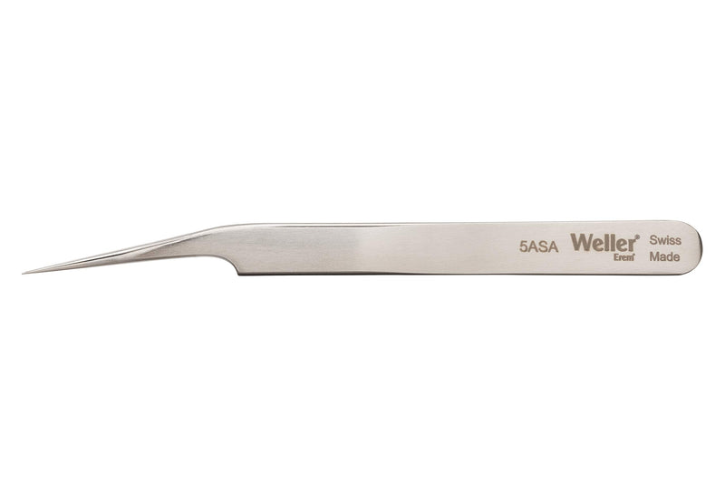 Weller Erem 5ASA Precision Tweezers Slightly Angled 15°, Recessed