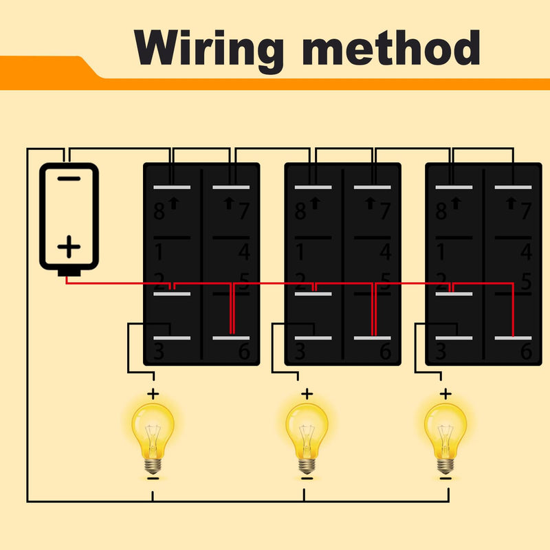 [AUSTRALIA] - weideer 3 Gang Rocker Switch Box Blue LED 12V 24V DC Rocker Switch Panel with Night Glow Stickers for Car Trucks Boats RVs A (Any three combinations) 