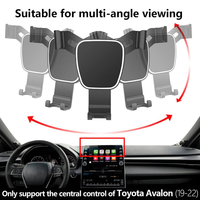 Car Phone Holder for Toyota Avalon 2019-2022，Avalon Hybrid 2019-2022 Auto Accessories Navigation Screen Bracket Interior Decoration Mobile Cell Phone Mount