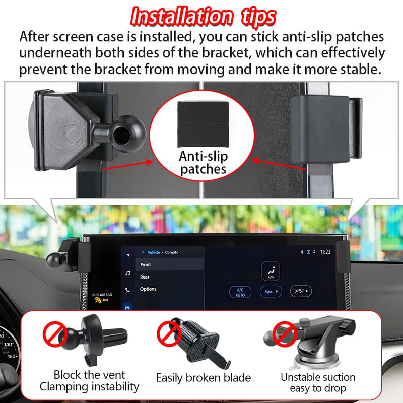 Car Phone Holder for Toyota Sienna 2025 2026【12.3-inch Screen，Not Fit LE 8-inch Screen】 Auto Accessories Navigation Interior Cell Mobile Mount Holders case Accessory for Toyota Sienna 2025-2026【12.3-inch Screen】