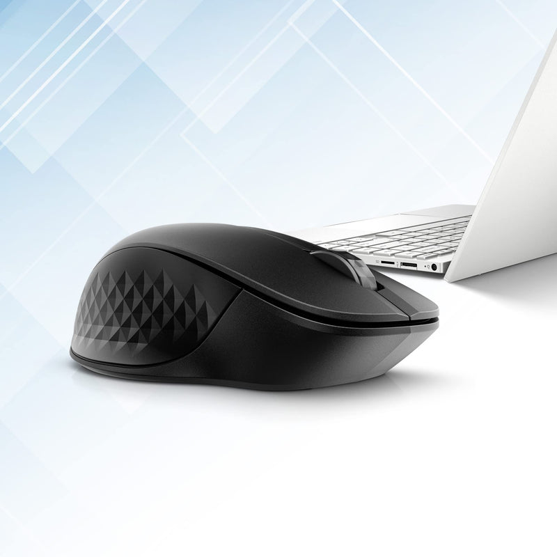 HP 430 Multi-Device Wireless Mouse - Black - Bluetooth 5.2 & 2.4GHz Wireless USB Receiver, up to 4000 DPI Blue Sensor, Customizable Buttons, 2-Year Battery, PC, Laptop, Mac, Chromebook (3B4Q2AA#ABL)
