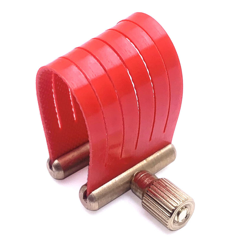 Red Tenor Saxophone Ligature Fastener Compact Durable Carbon Fiber Tenor Sax Mouthpiece Ligature Fastener 1pcs