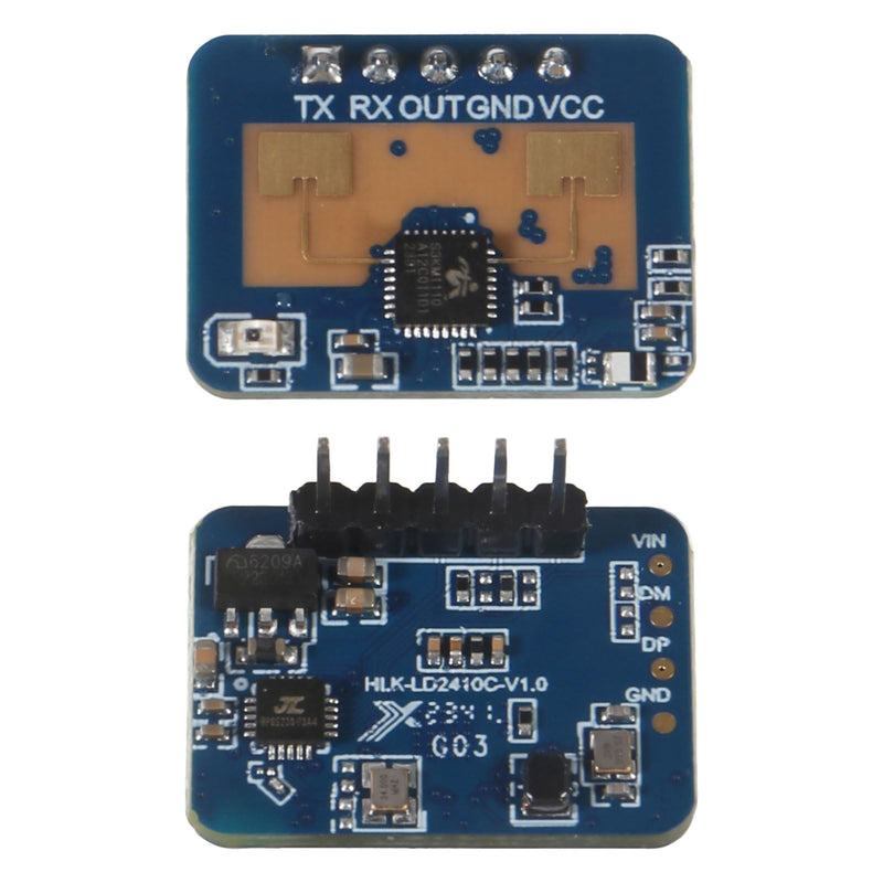 3pcs LD2410C Human Presence Radar Sensor Module HLK-LD2410 Sensor Module LD2410 Millimeter Wave Radar Sensor Module Non Contact 24GHz ISM Band Serial Port IO Level Output