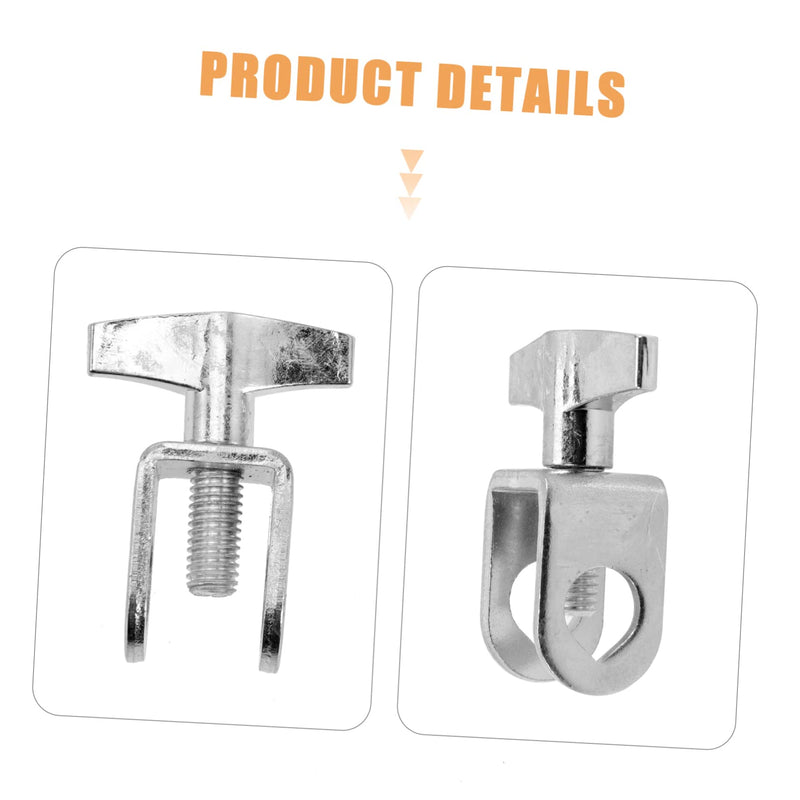 Cowbell Clip Hardware Brackets Metal Bracket Moon Gels for Drums Drum Set Cowbell Clip Cowbell Mounting Clamp Cowbell Accessories Drum Music Instrument Part Metal Cowbell Clip