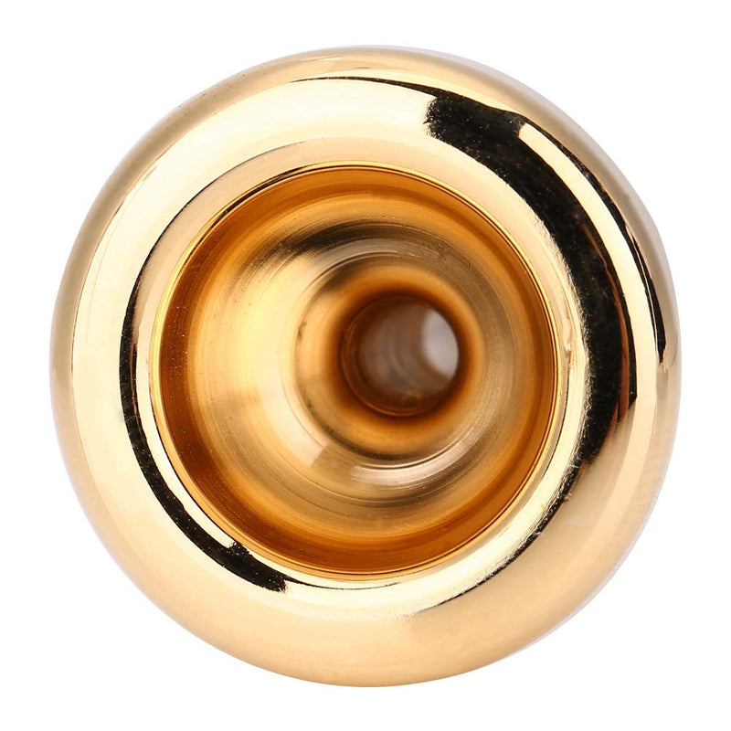 Brass Trumpet Mouthpiece Set with 7C 5C 3C 1.5C, 4 Gold Plated Mouthpiece Cups, Trumpet Accessories for Beginners