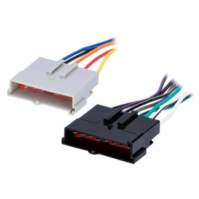 70-1770 Car Stereo Radio Wiring Harness Wire Power Adapter Plug for Ford F-150 F-250 Bronco Ranger for Mercury Mazda Lincoln Install Aftermarket Radio Receiver Connector Speaker Wires