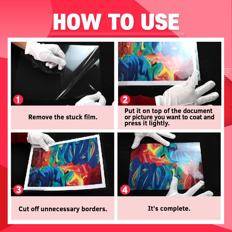 [AUSTRALIA] - No Heat Laminating Sheets Self Sealing 8.7 x 12.2 Inch, 20 Pack, 4mil Thickness, Transparent, No Machine Self Adhesive Laminating Sheets, Protect documents and Photos [Letter Size] by HA SHI Letter Sizes 20 Sheets (Letter Size, 9x12 Inch) Transparent 