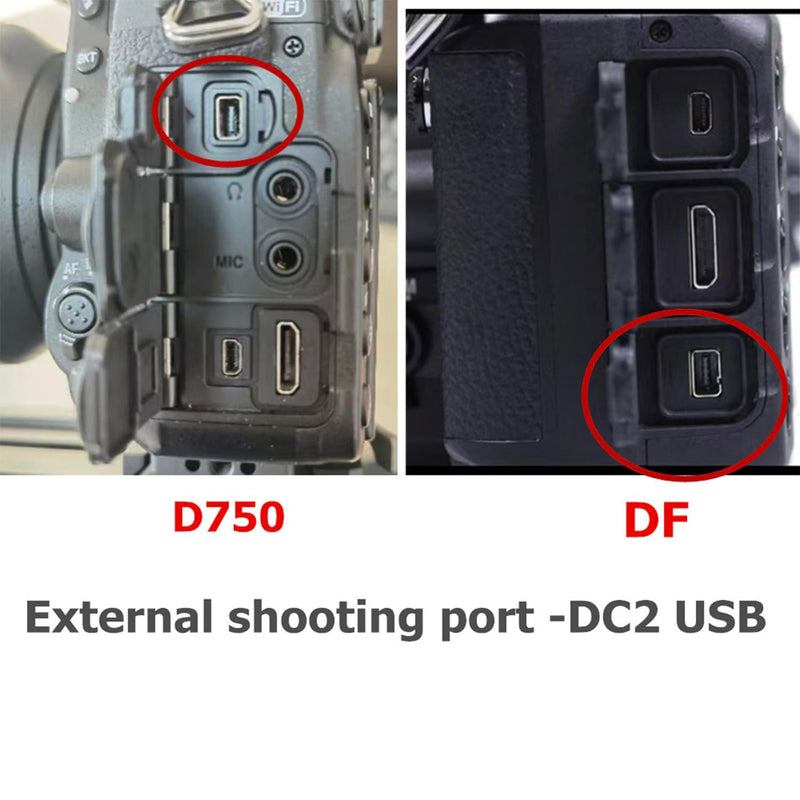 for NK Remote Cable RC301-DC2 Small Shutter Release Remote controlDF,Z5.Z6.Z6II,Z7,Z7II,D7100,D7200,D750,D600,D610,D90 D5600,D5300,D3300 Short Button (RC301-DC2 NK 11.8in/30cm) RC301-DC2 NK 11.8in/30cm