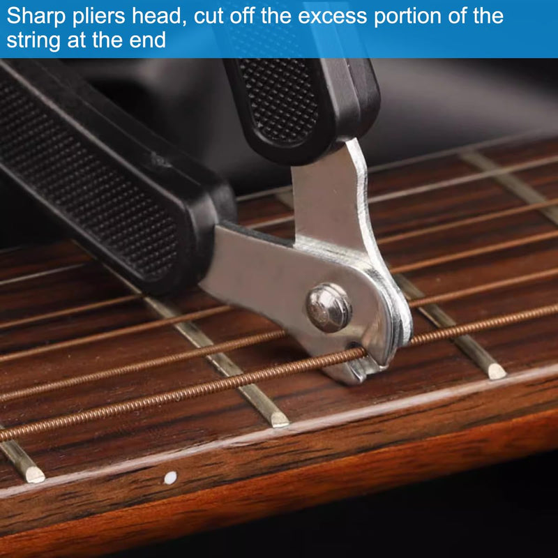 [AUSTRALIA] - Guitar String Winder, Guitar String Cutter, Guitar Bridge Pin Puller, lyfLux 3 in 1 Guitar Repair Tool (4 Pack) 