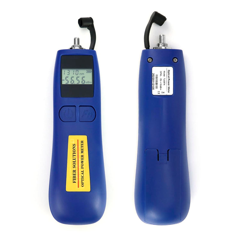 [AUSTRALIA] - QWORK 2 Pack Optical Power Meter, -70~+10 dBm, with Universal 2.5mm Interface, Fiber Light Meter for Testing 6 Calibration wavelengths,Blue 