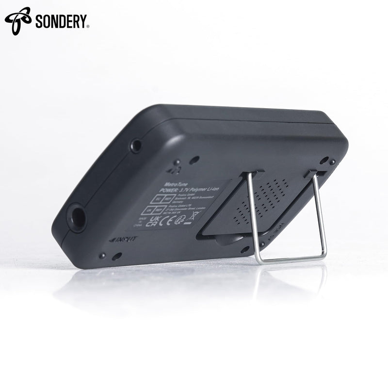 Sondery Digital Metronome Tuner 3 in 1, English Vocal Counting Metronome with Tap Tempo Chromatic Tuner Tone Generator Rechargeable Suitable for All Instruments