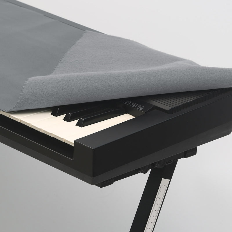 Keyboard Piano Cover,88 Keys,Digital Piano Dust Cover, Light Luxury Soft and Premium Surface,Thickening Electronic Organ Covering Keyboard Update Encasement,Protects The Keyboard. 61keys/88keys-gray