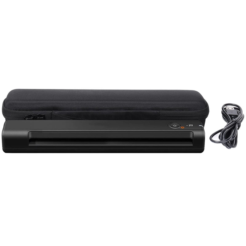 co2CREA Hard Case Replacement for Epson Workforce ES-50 ES-55R RR-60 RR-70W ES-65WR ES-60W DS-30 DS-70 DS-80 Portable Sheet-fed Document Scanner (Black) Black