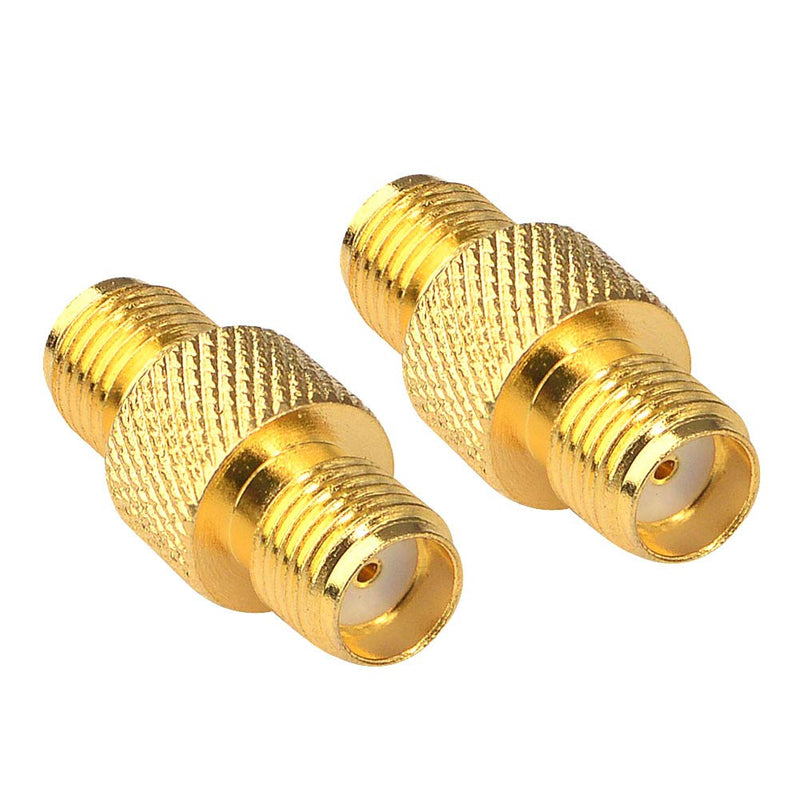 onelinkmore SMA Connector FPV Antennas Radio Adapter SMA Female to Female Barrel Adapter Antenna Jack Adapter SMA to SMA Coupler Adapter for Antennas Wireless LAN Devices Coaxial Cable Pack of 2