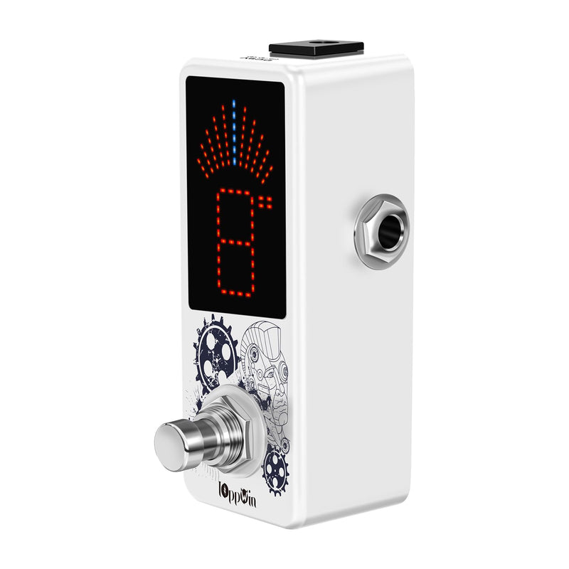 LT-910 Chromatic Tuner with LED Display & Precise Strobe Mode (0.1% Accuracy) - Metal Shell, True Bypass, Compact Design for Guitar/Bass/Violin