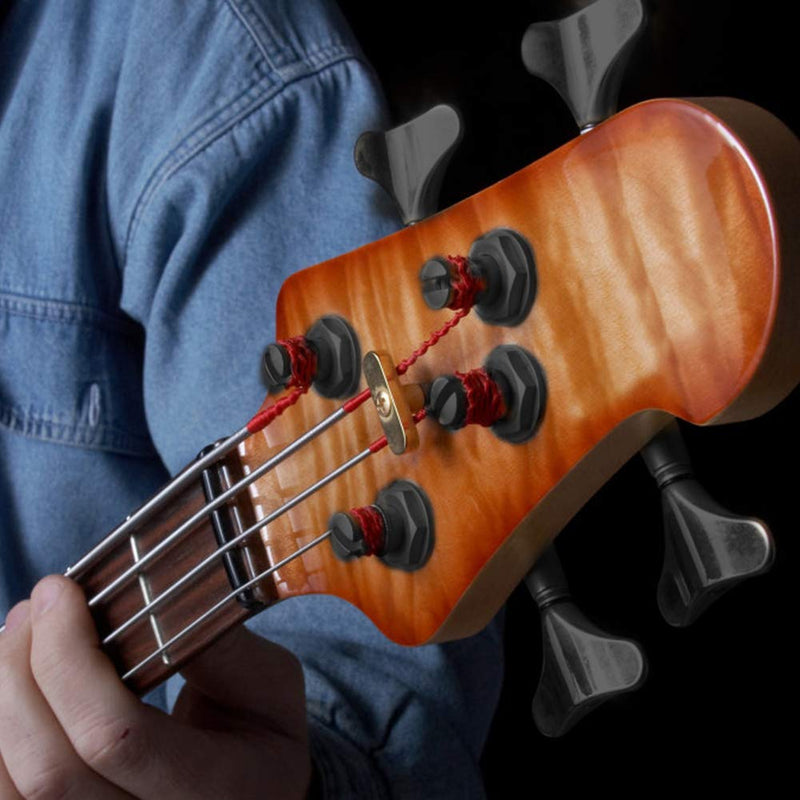 [AUSTRALIA] - VBESTLIFE 2L 2R Electric Bass Machine Heads, Sealed Tuner String Tuning Key Pegs for Electric Bass Black 