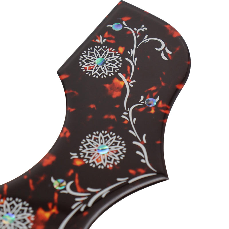 Acoustic Guitar Pickguard 2.4mm Super Scratch-Resistant Tortoise Red No Drill Required (Dark Tortoise) Dark Tortoise