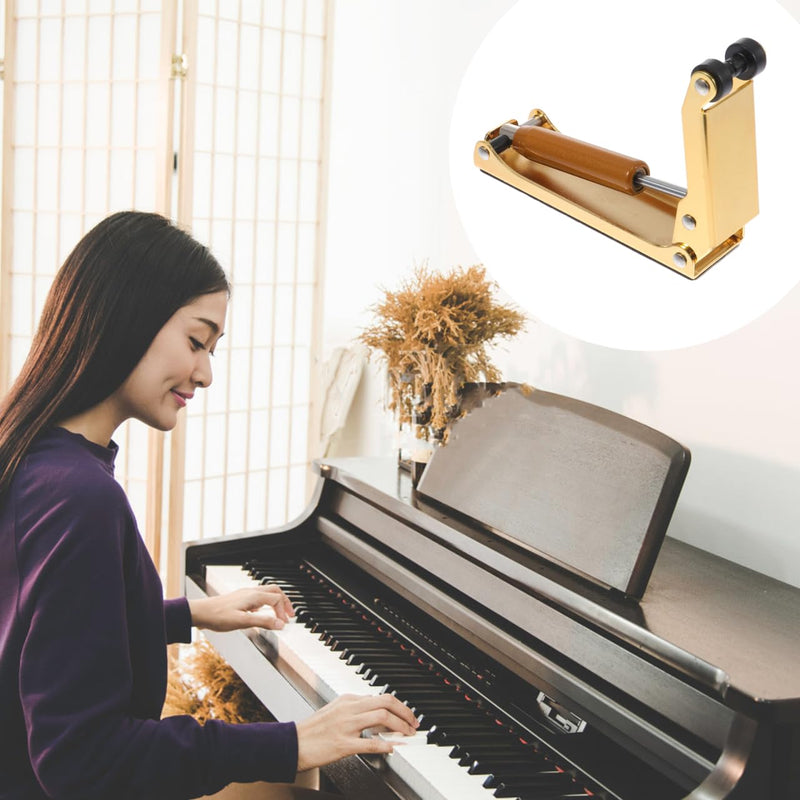 Piano Cover Buffer Device - Metal Finger Protection for 88 Key Piano Golden Slow Fall Control Bumper 9.5X7.5X2.7CM