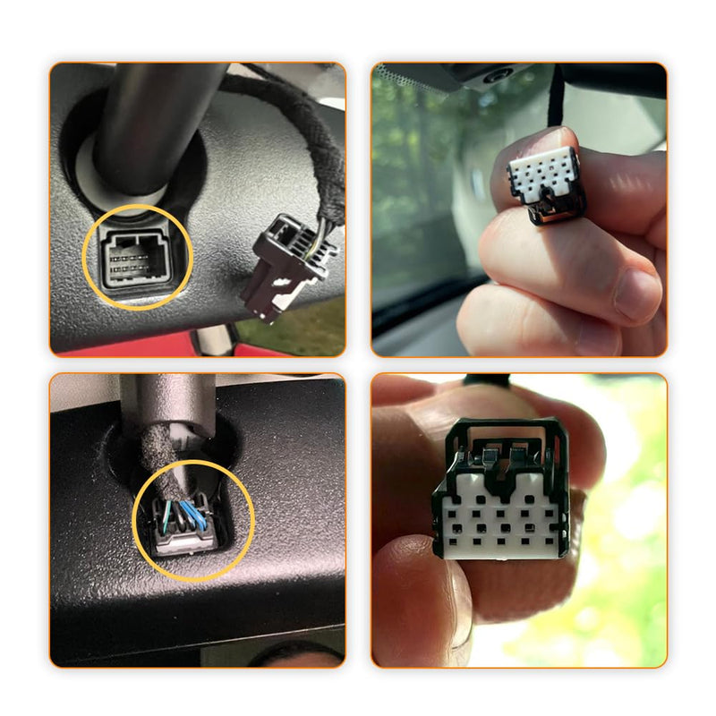 [AUSTRALIA] - Dash Camera Power Adapter (10-Pin) for Subaru Nissan Mazda Infiniti, Connects to Auto Dimming Mirror, Built-in USB Power Source, LED Display, Easy to Install, 5V 12V Output, D3-033 