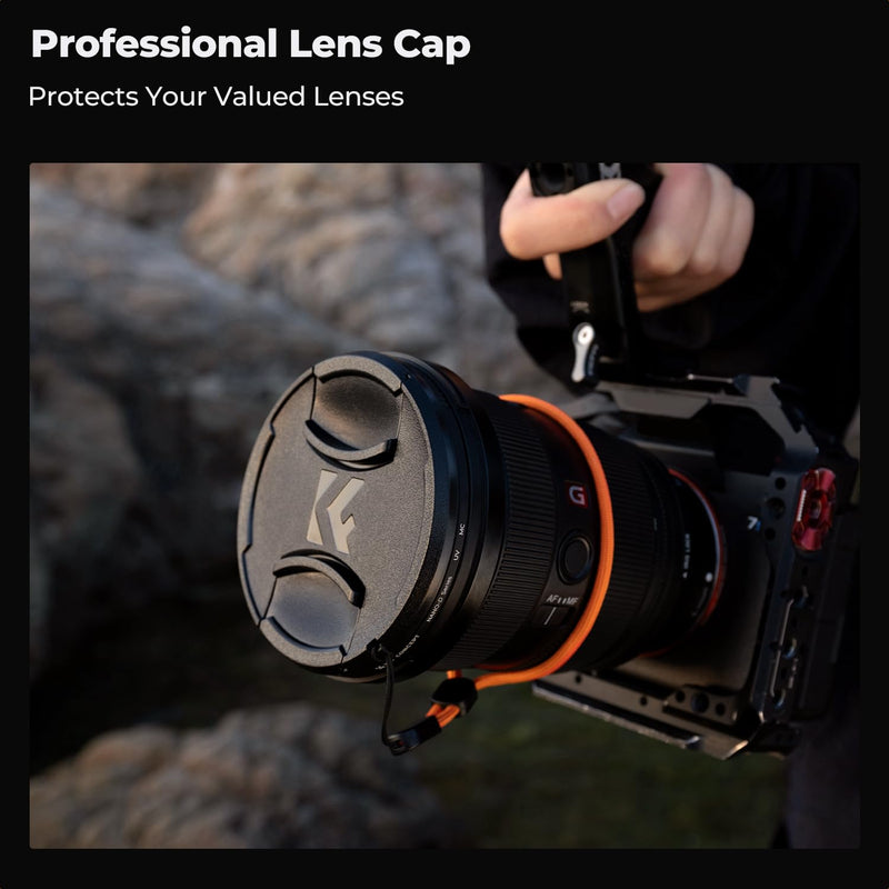 K&F CONCEPT 55mm MC UV Lens Protection Filter with Filter Cap Ultra-Slim 24-Layer Coatings Waterproof UV Filter for Camera Lens (D Series)