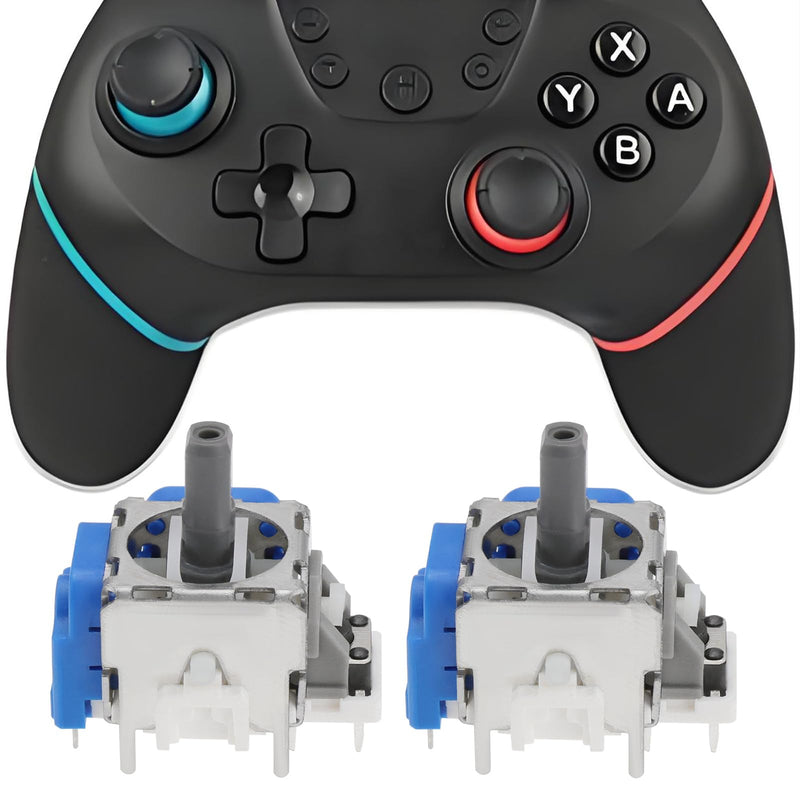Create idea 2pcs Hall Effect Replacement Stick V3 Module Compatible with Switch Pro Controller Magnetic Effect Drift Fix Sensor Module Blue