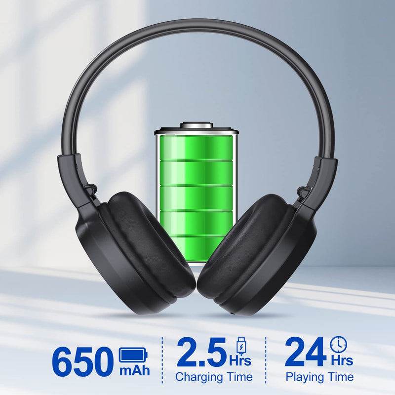 F4 Rechargeable & Portable Personal FM Radio Headphones with Best Reception, FM Headset Radio Receiver for Meeting, Daily Works, Hiking, Jogging