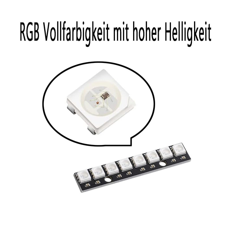 WS2812 RGB LED Module, Built-in Driver for Arduino Raspberry Pi ESP32, Pack of 10