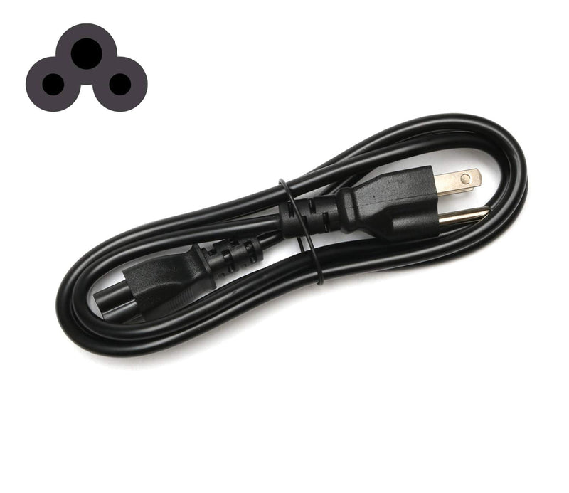 3 Prong Power Cord Replacement Power Cable for Laptops/Notebook, TVs, Monitors, LG LED LCD Smart 1080p HDTV,Samsung, Toshiba, Acer, Asus, Scanners, Printer AC Cable 6Ft 3 prong