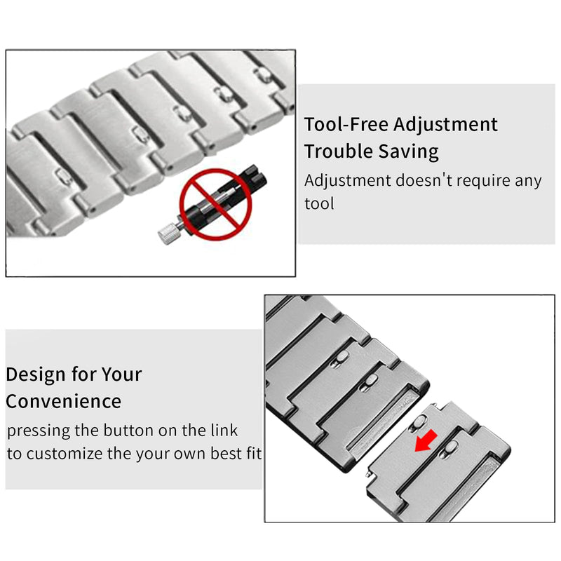 No Tool Needed Titanium Magnetic Band for Fenix 8/7X/6X/5X Plus, 26mm Titanium Metal Quick Release Strap for Garmin Fenix 7X Pro/6X Pro/5X Plus/Enduro 3/tactix 7 black