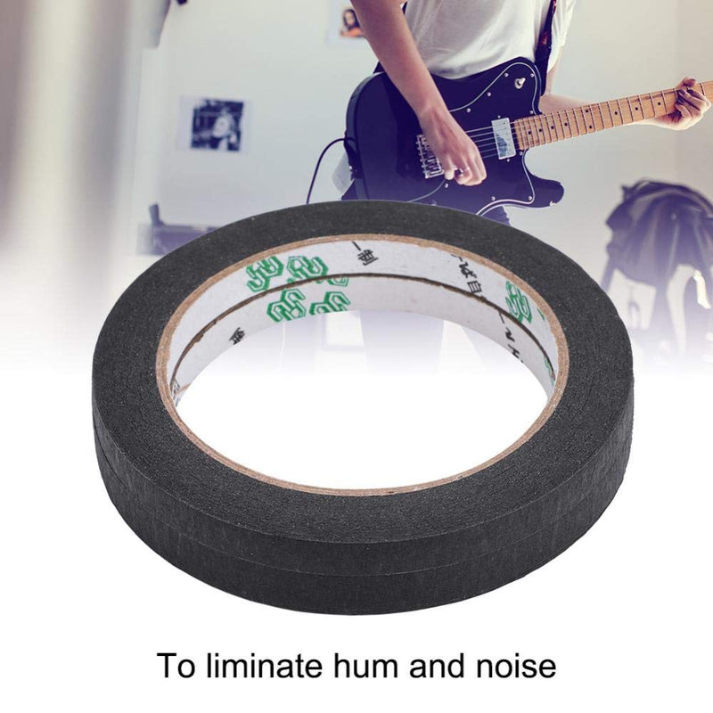 Guitar Pickup Accessories Insulated Tape Band Adhesive, Guitar Parts Black Textured Paper Pickup Tape for guitar pickups, 2pcs guitar pickup tape cloth