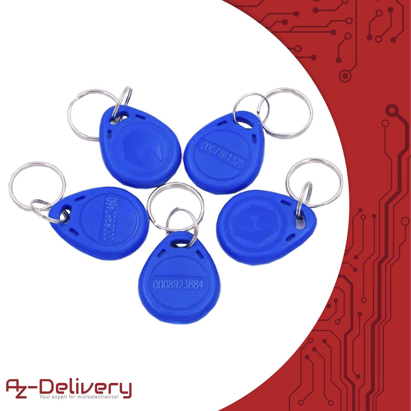AZDelivery ⭐⭐⭐⭐⭐ 125KHz RFID Chip and RFID Cards 20x RFID Chip 20