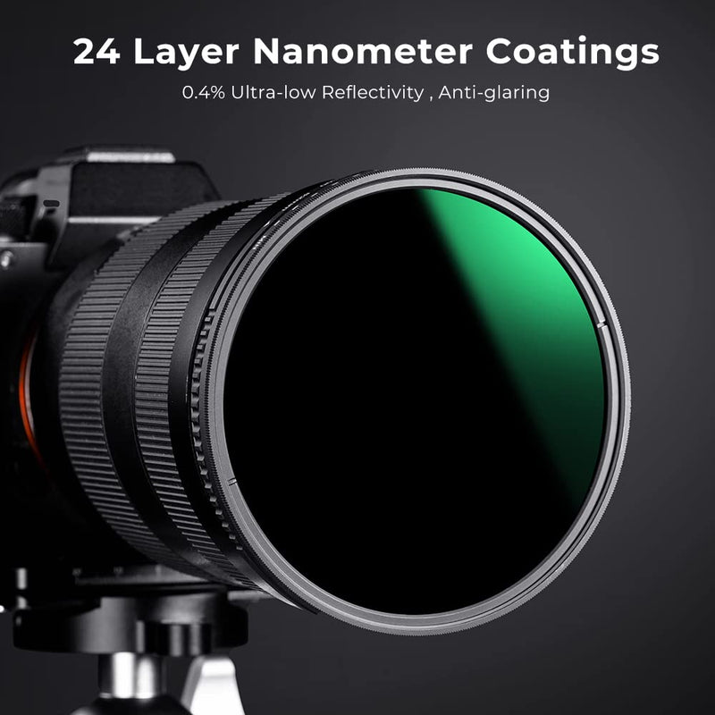 K&F Concept 67mm Variable Neutral Density Lens Filter ND8-ND2000 (3-11stop) Waterproof Adjustable ND Lens Filter with 24 Multi-Layer Coatings for Camera Lens (D-Series)