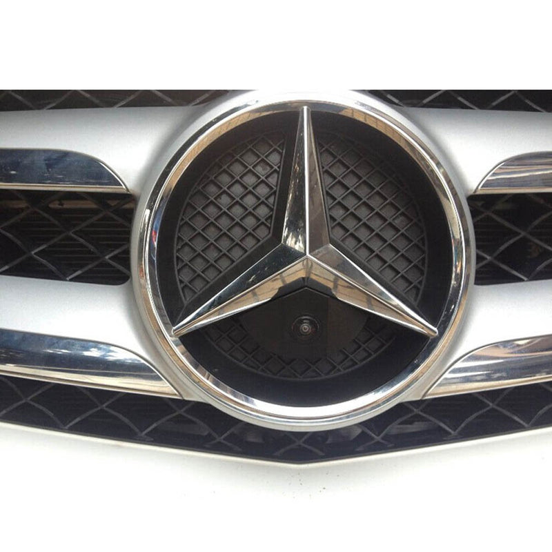 Front View Logo Embedded Camera Parking System with CCD Waterproof IP67 Wide Degree (Middle) for MB Vito Sprinter Viano G/GL/GLK/M/SL/SLK/R/GLA/CL/CLA/AMG Class
