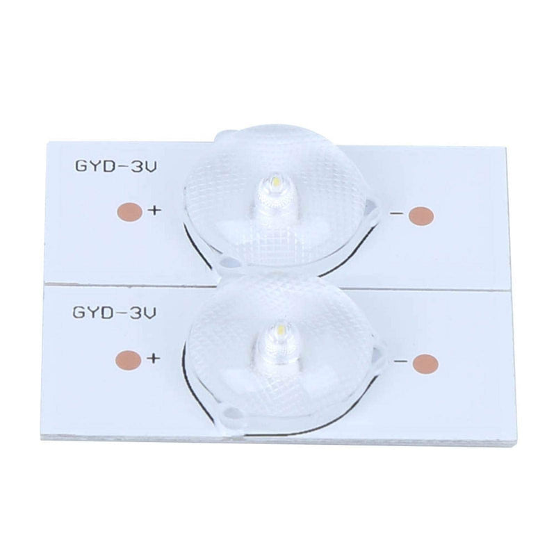 20pcs SMD Lamp Beads, Universal 3V SMD LED, Optical Lens Filter with High Hardness, Repair and Replacement Parts for LED Strips and TV Strips (White)